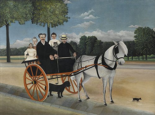 Henri Rousseau - Hoese and Cart - Extra Large - Semi Gloss Print von Spiffing Prints