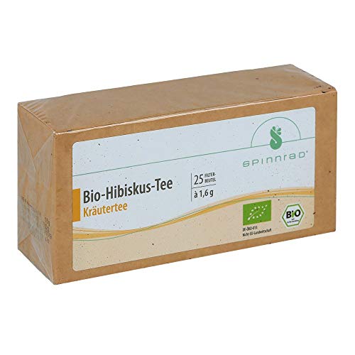 spinnrad Bio-Hibiskus-Tee Kräutertee, 25 St. Filterbeutel von Spinnrad