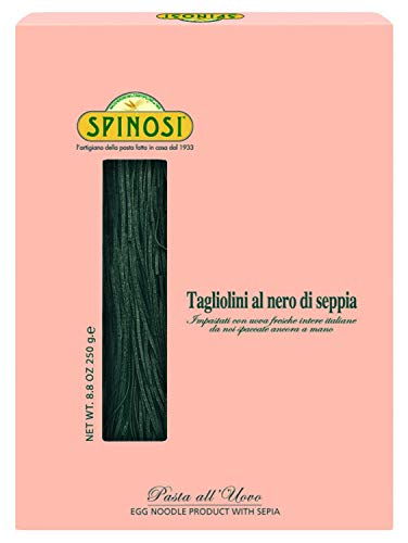 Eierbandnudeln Tagliolini mit Tintenfischtinte 250 gr. - Spinosi Eierbandnudeln Tagliolini mit Tintenfischtinte 250 gr. - Spinosi von Spinosi