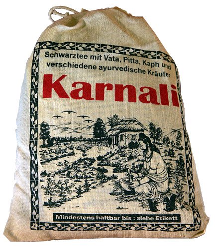 Karnali, Schwarztee mit Vata, Pitta, Kaph und verschiedene ayurvedische Kräuter Karnali, Schwarztee mit Vata, Pitta, Kaph und verschiedene ayurvedische Kräuter von Spipa