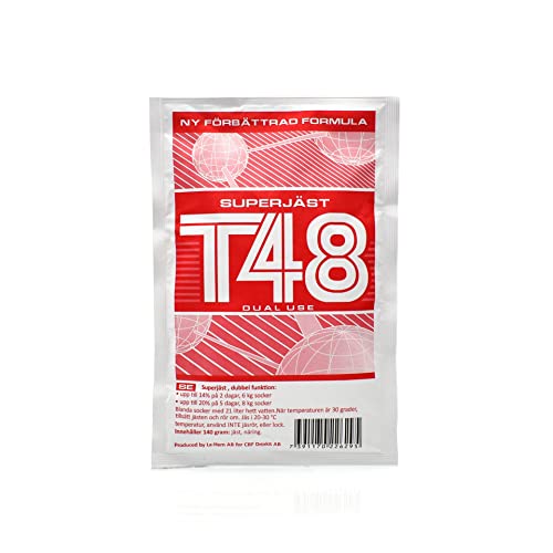 Turbohefe - T48-140g | Destillieren Hefe | Hefe für Maische | Hefe für die Gärung | Wodka-Hefe von Spirit Ferm