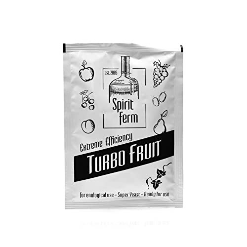 Turbohefe für früchte maische - Turbo Fruit 40g | Turbo Hefe | Wodkahefe | Wodka Destillieren Gärhefe | Vodka Hooch von Spirit Ferm