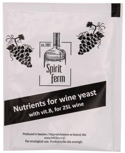 1x Spiritferm Hefenährsalz + Vitamine für die Weinherstellung Weißwein Rotwein Fruchtwein bis zu 25L Wein von Spiritferm