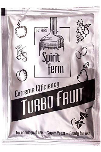 Spiritferm Turbo Fruit, Alkohol Gärhefe, Brennhefe, Destillation, Fermentation 18% mit Enzymen Spiritferm Turbo Fruit, Alkohol Gärhefe, Brennhefe, Destillation, Fermentation 18% mit Enzymen von Spiritferm
