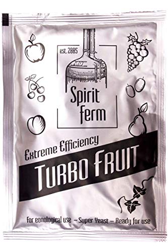 Spiritferm Turbo Fruit, Alkohol Gärhefe, Brennhefe, Destillation, Fermentation 18% mit Enzymen von Spiritferm