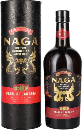 Naga Pearl of Jakarta Triple Cask Aged Small Batch 42,7% Vol. 0,7l in Geschenkbox von Naga Rum