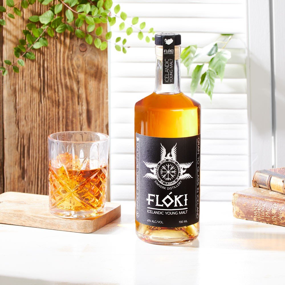 Whisky Flóki Icelandic Young Malt Single Barrel 92 von Spirits of Oldman