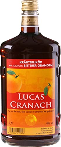 Lucas Cranach 0,7 l | Likör aus Bitterorganen und milden Kräutern | Spirituosen-Spezialität der Destillerie Dr. Rauch | Schnaps mit herb-fruchtiger Note von Spirituosen
