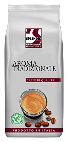 Splendid Aroma Tradizionale, ganze Espresso Bohnen 1kg, intensiver Geschmack von Splendid
