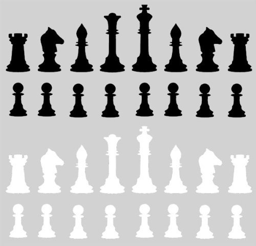 PRE-CUT CHESS PIECES EDIBLE RICE / WAFER PAPER CUP CAKE TOPPERS BIRTHDAY PARTY DECORATIONS by Sport von Sport