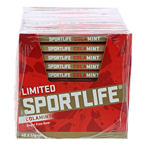 Sportlife Kaugummi Cola-Minze - 48 Packungen x 17 Gramm von Sportlife