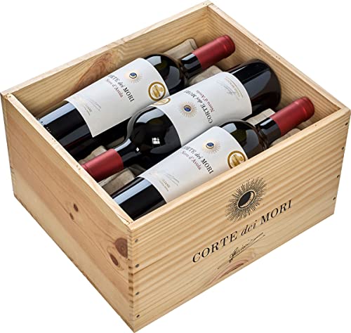 6er Paket in Holzkiste Corte dei Mori 2021 Nero d'Avola Sicilia von Spree Gourmet