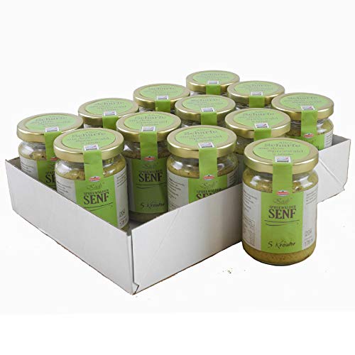 Koals Spreewälder 5 - Kräuter Senf 12er Set (12 Gläser à 158 ml) von Spreewälder Senfmanufaktur