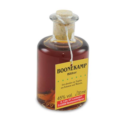 Boonekamp in der Apothekerflasche (0,2 l / 45% vol.) von Spreewälder Spirituosen Manuf.