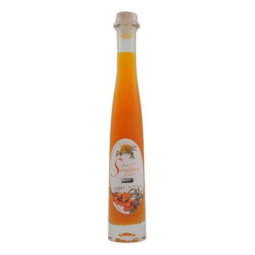 Feinster Sanddorn Likör (0,2 l / 17% vol.) von Spreewälder Spirituosen Manuf.