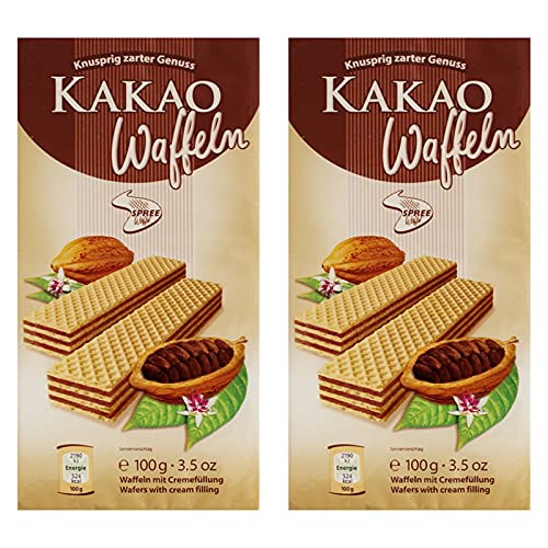 2er Pack Spreewaffel Kakao Waffeln 2 x 100 g von Spreewaffel