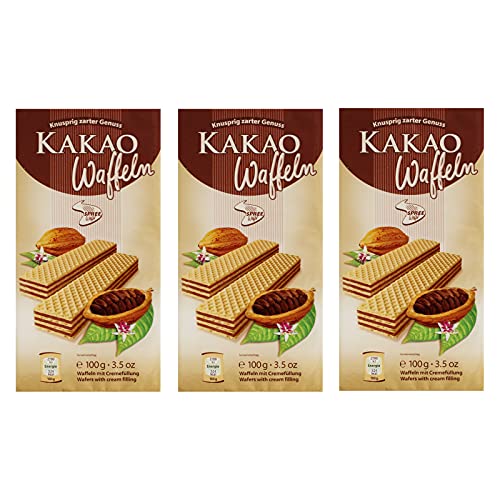 3er Pack Spreewaffel Kakao Waffeln 3 x 100 g von Spreewaffel