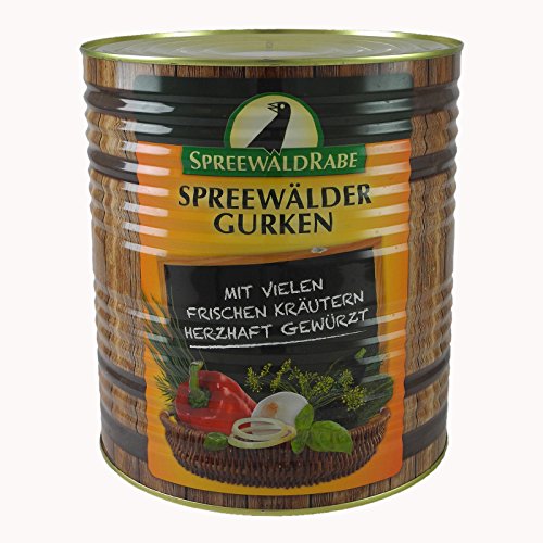 Original Spreewälder Knoblauch-Gurken (10 l Dose) von Spreewald RABE