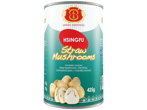 Spring Happiness Brand Reisstrohpilze Strohpilze 425g Straw Mushrooms von Spring Happiness