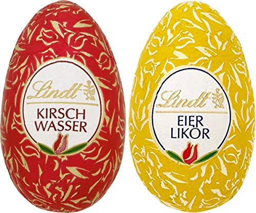 Lindt 17 Kirschwasser Eier und 17 Eierlikör Ostern Alkohol Zartbitter Schokolade 600 gr. von Sprüngli