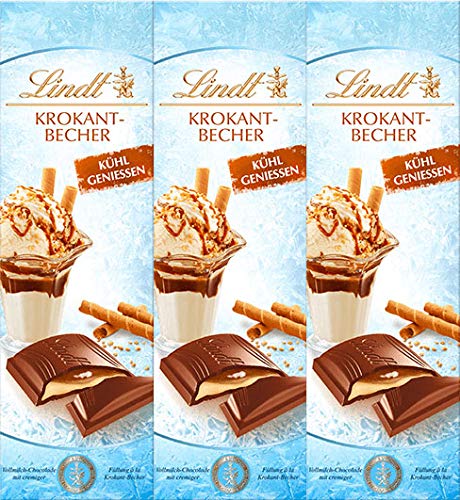 Lindt Sommer Tafeln Krokant Becher Eis Vollmilch Schokolade 3 x 100 gr. von Sprüngli