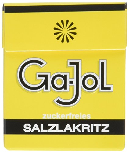 Ga-Jol zuckerfreie Salzlakritze, 48er Pack (48 x 20 g Packung) von Spunk Salzlakritz