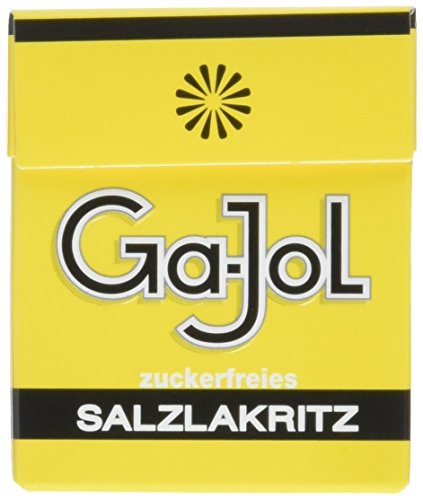 Ga-Jol zuckerfreie Salzlakritze, 48er Pack (48 x 20 g Packung) von Ga-Jol