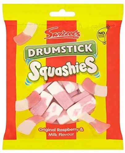 Squashies DrumStix Fruchtgummis Kaubonbons - 160g - 6er-Packung von Squashies