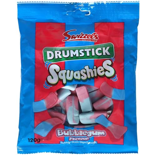 Squashies Drumstick Bubblegum Schaumzuckerware - 145g - 4er-Packung von Squashies