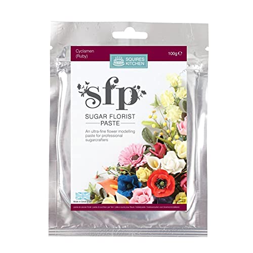 SK Blüttenpaste 100g Cyclamen(Ruby) von Squires Kitchen