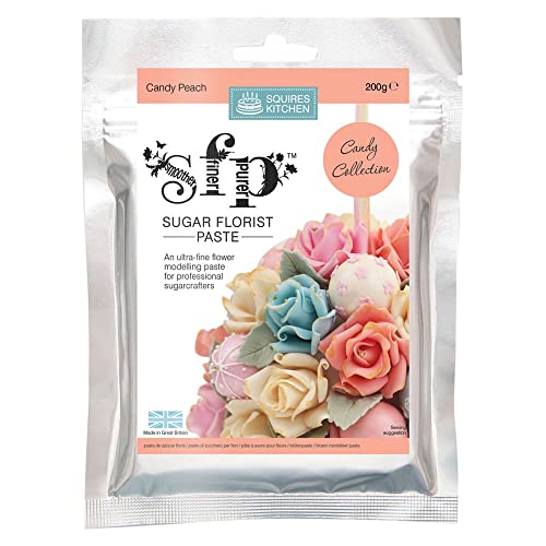 Squires Kitchen 200g Sugar Florist Paste - Candy Peach von Squires Kitchen