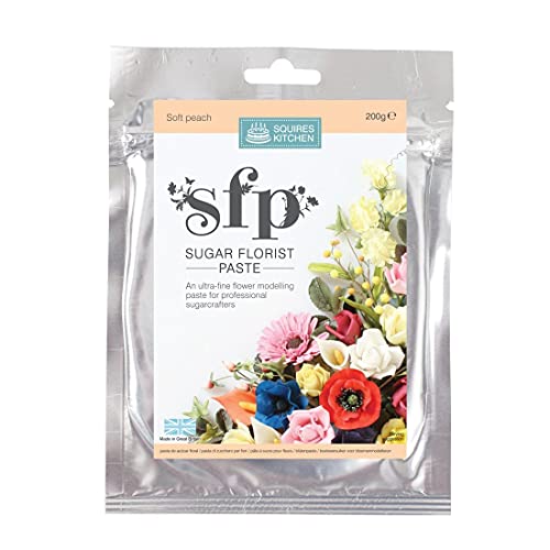 Sugar Florist Paste - Modelliermasse für Blumen - helle Pfirsischfarben 200 g von Squires Kitchen