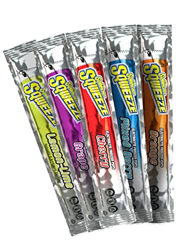 Sqwincher 159200208 3 oz. Sqweeze Electrolyte Freezer Pop, Assorted Flavors (Pack of 50) von Sqwincher