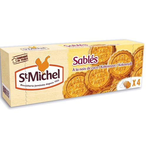 St Michel - Buttersandkekse mit Kokosnuss (Sablés à la noix de coco) 120 g von stmichel