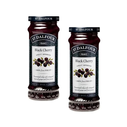 St Dalfour® | Schwarzkirschmarmelade - 2 x 284 Gr | Kirschmarmelade, nur Obst von St. Dalfour