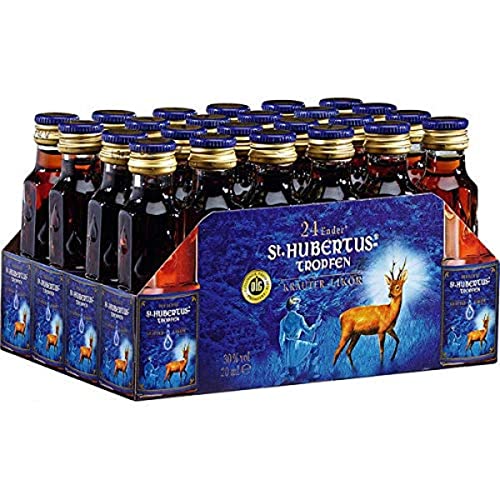 St.Hubertus-Tropfen Kräuterlikör, 24er Pack, 24 x 20 ml von St. Hubertus