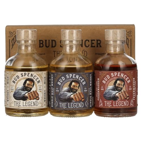 Bud Spencer THE LEGEND Miniset 42,7% Vol. 3x0,05l in Geschenkbox von St. Kilian Distillers