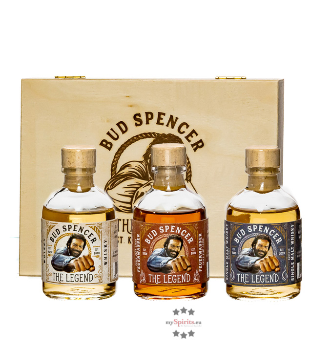 St. Kilian Bud Spencer Whisky Tasting Set (33 – 49 % Vol., 0,15 Liter) von St. Kilian Distillers