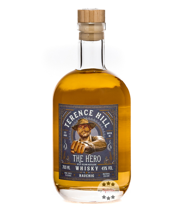 Terence Hill Whisky The Hero rauchig (49 % Vol., 0,7 Liter) von St. Kilian Distillers