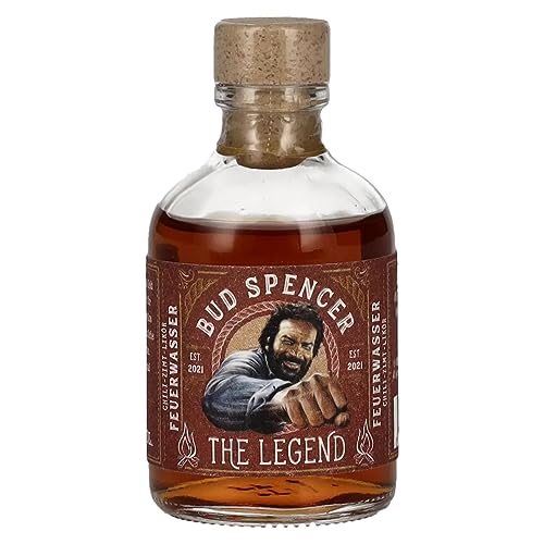 St. Killian Bud Spencer The Legend FEUERWASSER Chili-Zimt-Likör 33% Vol. 0,05l von St. Kilian Distillers