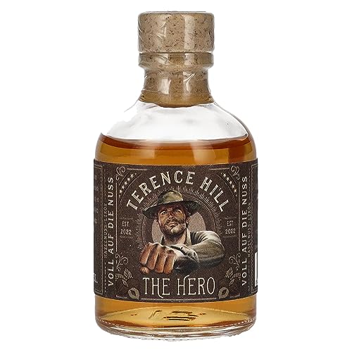 Terence Hill THE HERO Voll Auf Die Nuss Haselnuss Likör 21% Vol. 0,05l von St. Kilian Distillers
