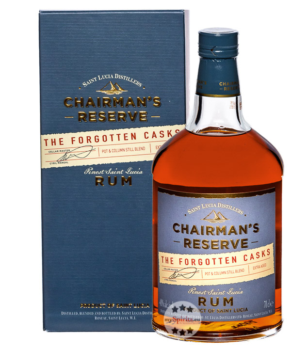 Chairman's Reserve The Forgotten Casks Rum (40 % Vol., 0,7 Liter) von St. Lucia Distillers