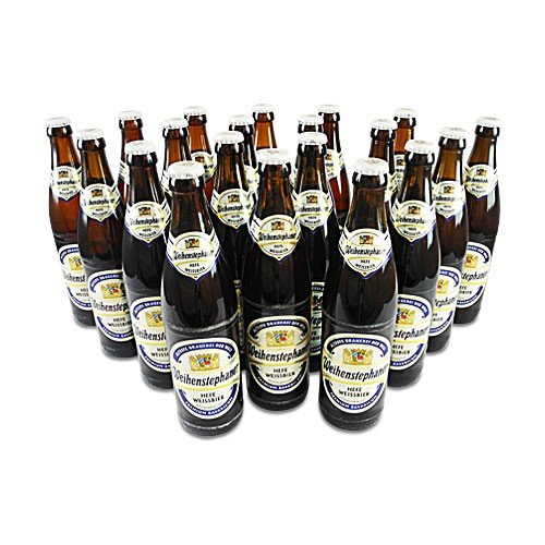 Weihenstephaner Hefeweissbier Hell (20 Flaschen à 0,5 l / 5,4 % vol.) inc. 1.60€ MEHRWEG Pfand von Staatsbrauerei Weihenstephan