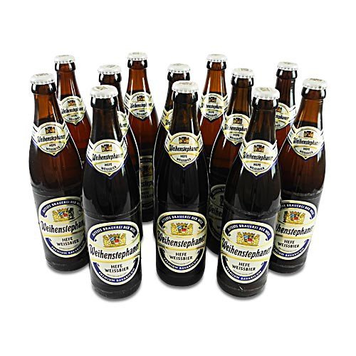 Weihenstephaner Hefeweissbier Hell (12 Flaschen à 0,5 l / 5,4% vol.) von Staatsbrauerei Weihenstephan