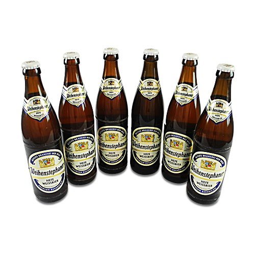 Weihenstephaner Hefeweissbier Hell (6 Flaschen à 0,5 l / 5,4% vol.) von Staatsbrauerei Weihenstephan