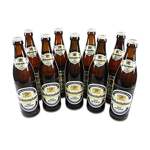 Weihenstephaner Hefeweissbier Hell (9 Flaschen à 0,5 l / 5,4% vol.) von Staatsbrauerei Weihenstephan