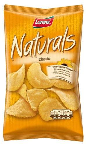 Lorenz Naturals, Chips mit Meersalz - 110gr von Lorenz Snack World