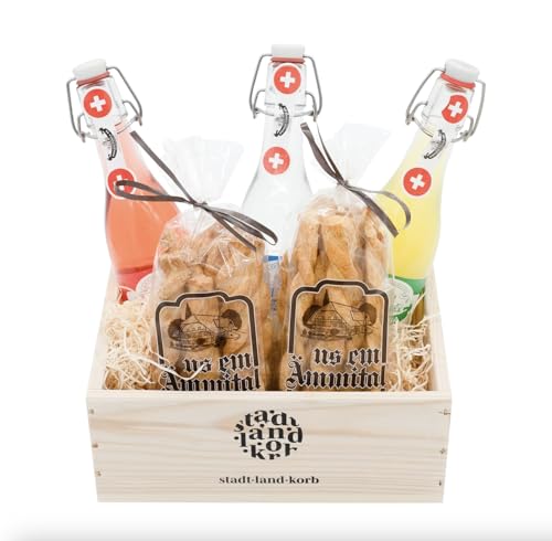 Premium Geschenkkorb «Gazosa» für alkoholfreien Apéro Genuss – Geschenkidee für Geburtstage, Weihnachten und als Dankeschön Premium Geschenkkorb «Gazosa» für alkoholfreien Apéro Genuss – Geschenkidee für Geburtstage, Weihnachten und als Dankeschön von Stadt Land Korb