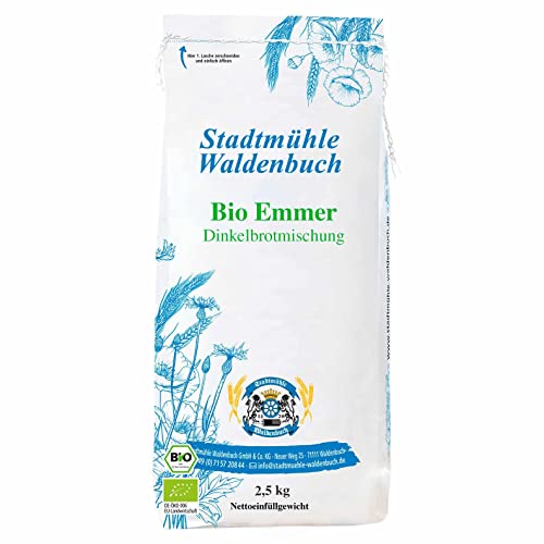 Stadtmühle Waldenbuch Bio Emmer-Dinkel Brotbackmischung, 2.5 kg von Stadtmühle Waldenbuch