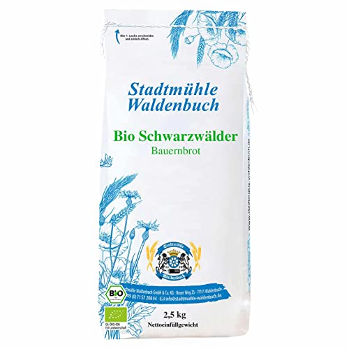 Stadtmühle Waldenbuch Bio Schwarzwälder Bauernbrot, Brotbackmischung, 2.5 kg von Stadtmühle Waldenbuch